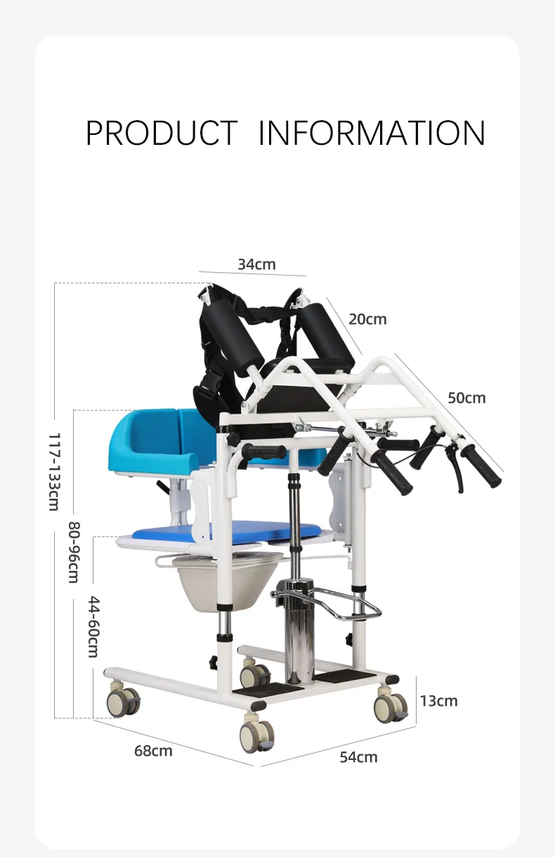 CZY-Y04 Hydraulic Disabled Patient Transfer Chair With Commode