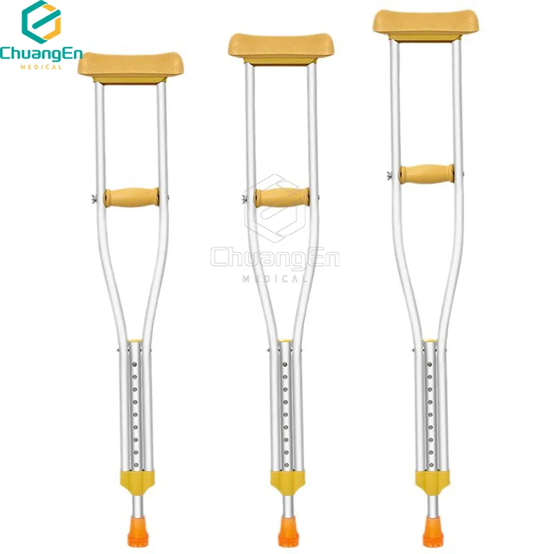 CS-01 Cheapest Aluminum alloy telescopic underarm crutches for adult
