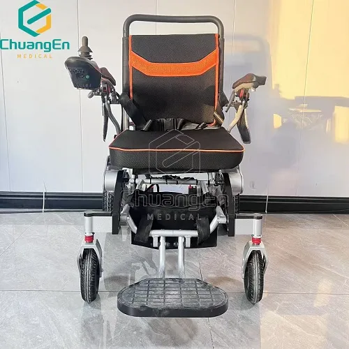CLD-10 Economical aluminum alloy foldable electric wheelchair for disabled